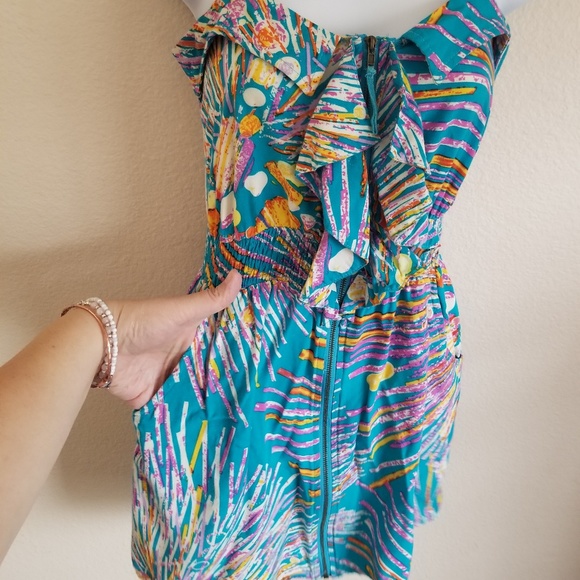 AKIRA multicolor starburst strap Dress small - Picture 4 of 9